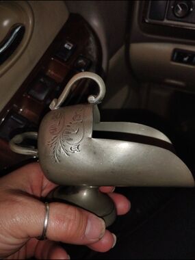 Silver-Tone Decorative Victorian Era Sugar Scuttle